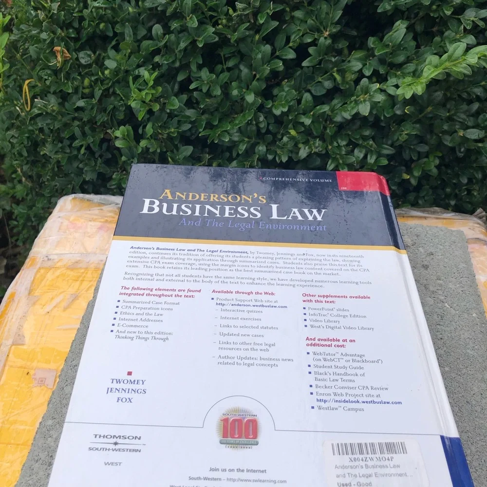 Business Law Comprehensive Volume - Navy/Green/Red